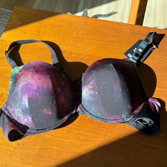 Torrid Galaxy Print Push-up Plunge Underwire Bra - Picture 2 of 6